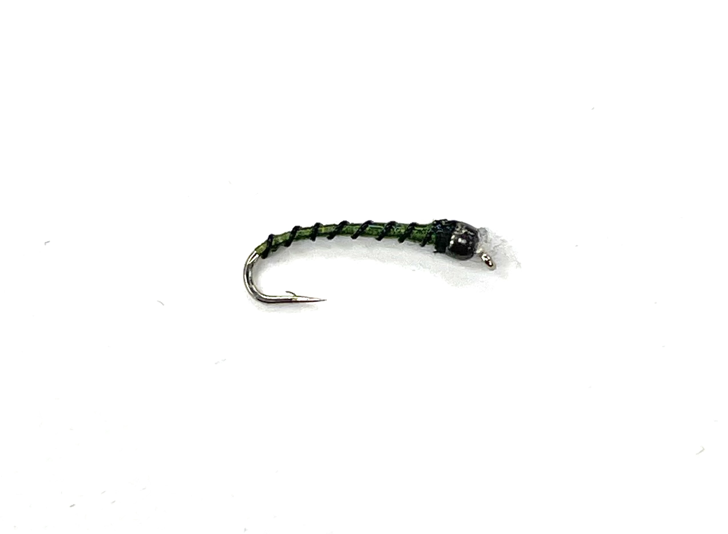 Black's Flies TW BB Olive Green Black Wire Chironomid - Size 16